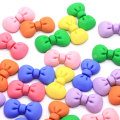 Kawaii dibujos animados Kawaii resina Bowknot artesanía cabujones Artificial espalda plana resina pajarita encantos manualidades accesorio DIY