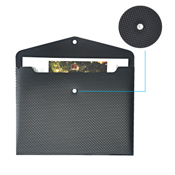 Transparent Waterproof Zipper PP Plastic A6 Envelope with Logo