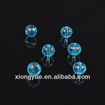 Fashion acqua faceted crystal round beads