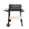 Charcoal grill on wheels