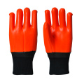 Besserer Griff orange PVC Handschuh Strick Handgelenk