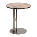 Wohnzimmer transparent brauner Glas Top Couchtisch