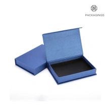 กล่องของขวัญของที่ระลึกจากกล่องแม่เหล็กสีน้ำเงินที่กำหนดเอง
