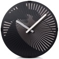 Horloge murale noire moderne