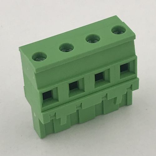 Vertical pluggable female terminal block connector