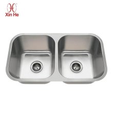 SS 304 Hot Sale Double Bowl Kitchen Sinks
