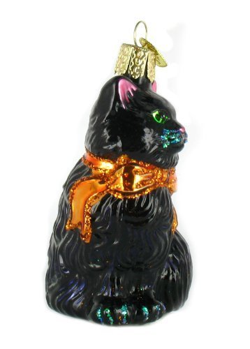 Halloween Style Cat Blown Glass Ornaments Christmas Ornament