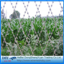 Flat Razor Wire Fence Connected By Clips