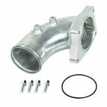 Custom High Flow 3 Inch Polished Turbo Diesel Black Intake Elbow for 2003-2007 Ford 6.0L Powerstroke