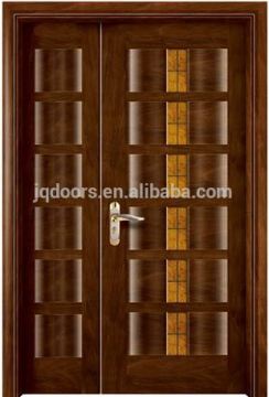 raise design solid wooden door,Dubai market exterior wooden door