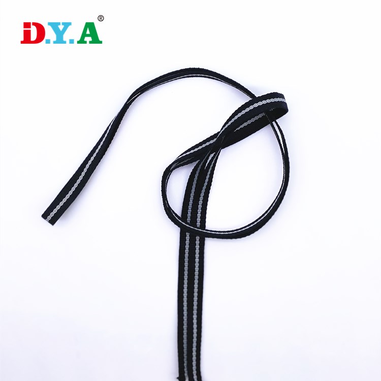 0.8cm customized stripe color polyester tape webbing straps