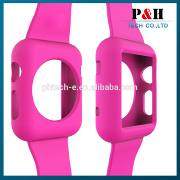 Silicone Watch band Replacement Fitness Strap without Connectors For Apple Watch