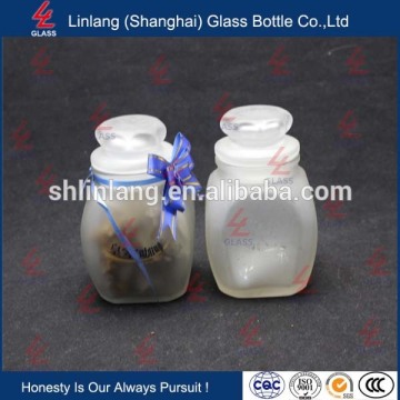 Wholesale Manufacturer China Frosted Lucky Stars Glass Jar