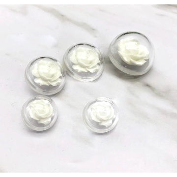 Transparent Pearl Button coat mushroom decorative button