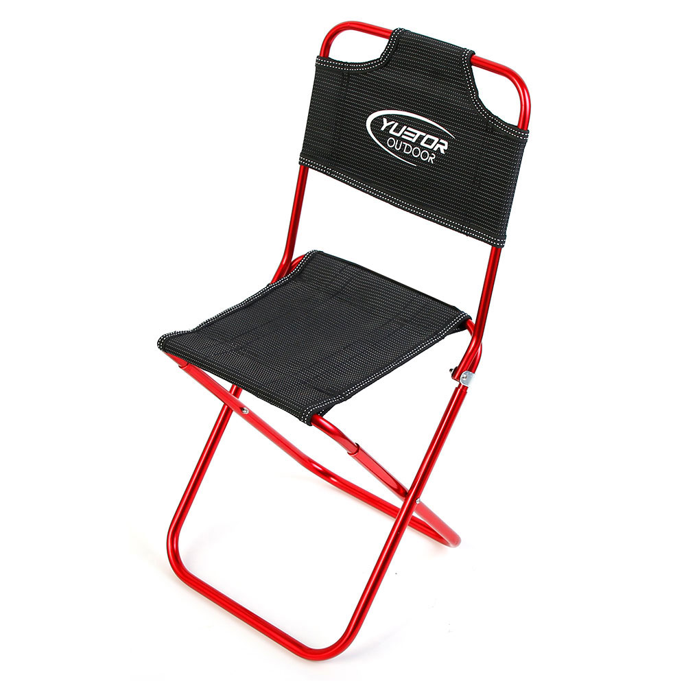 Best Sale Mini Aluminum Backrest Camping Chair Fishing Stool With Carry Bag
