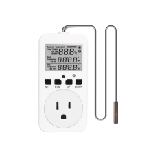 US Plug Timer Socket Digital Thermostat Temperature Controller Socket With Timer Switch Cooling Heating Temperature Sensor