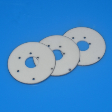 High precision alumina ceramic metallized spacer