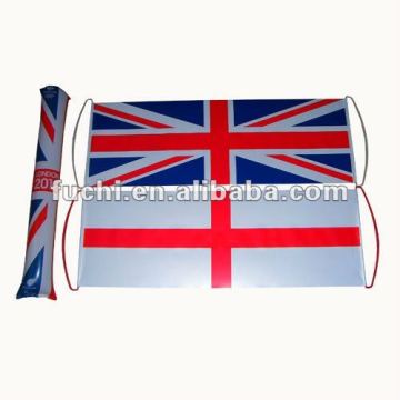 England Flag Banner with Cheering Stick