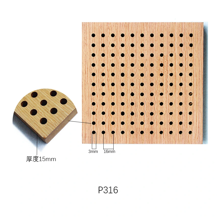 2019 Trending Products Timber Wood Wooden Perforated Acoustic Wall Decoration Panel