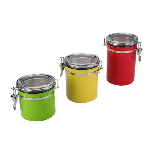 Stainless Steel Coffee Beans Canister With Lid