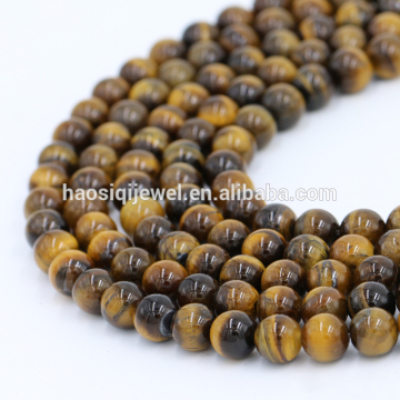 Jewelry manufacturer wholesale natural brown tiger eye gem stone bead natural tiger eye bead for diy bracelet