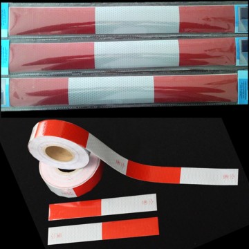 2'' white and red reflective vechicle tape