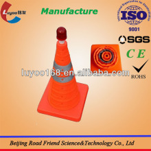 retractable cone PP base with LED light