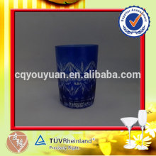 china wholesale engraving blue colored glassware