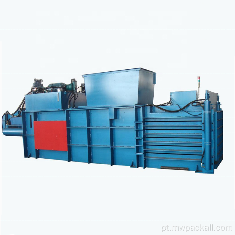 Baler de caixa de resíduos do tipo horizontal (10T a 150T)