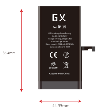 GX for Apple 15 with standard capacity battery
