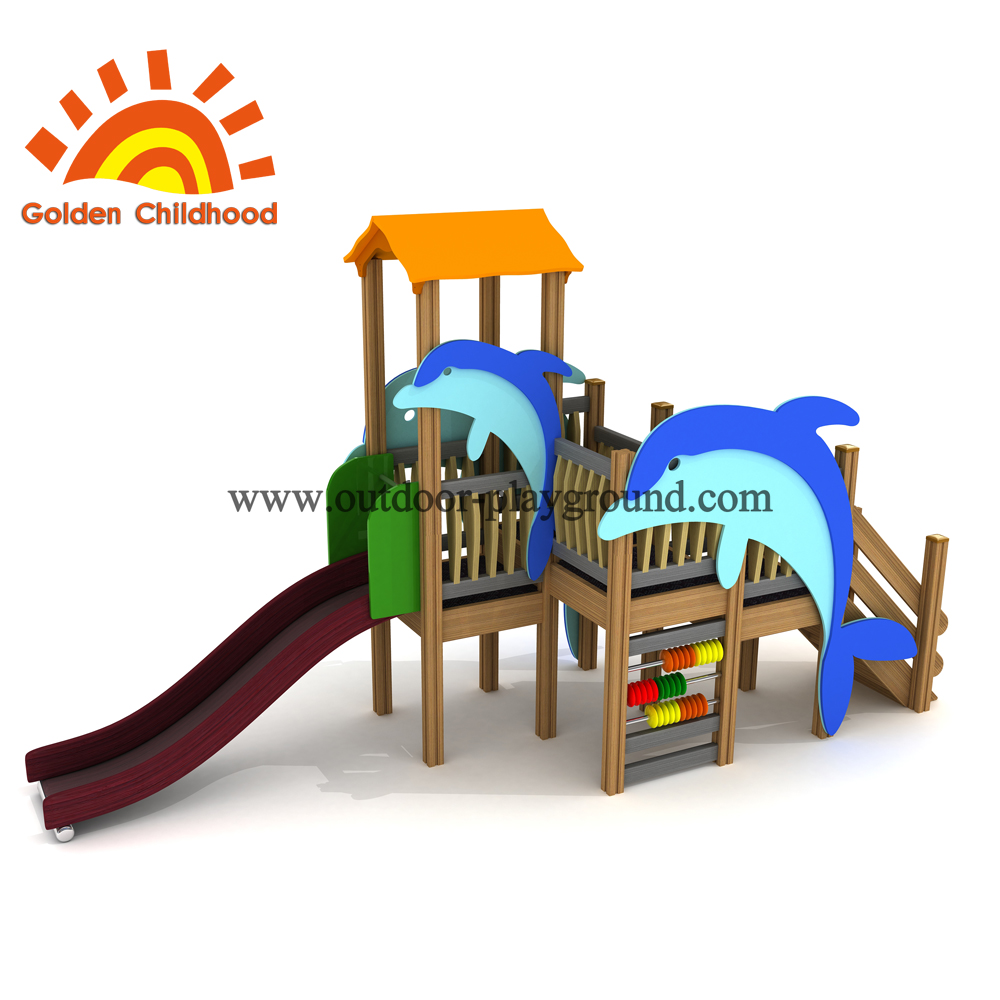 Dolphin Outdoor Playground Equipment For Sale