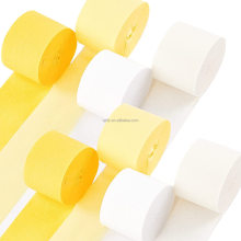 Colorful Crepe Paper Rolls & Streamers for Wedding & Party Decorations