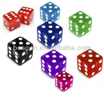 dice acrylic dice resin dice transparent game dice 19mm customized custom printed dice