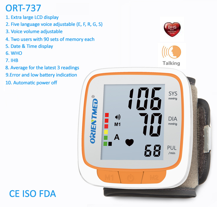 ORT737-Blutdruckmessgerät ORT737-blood-pressure-monitor
