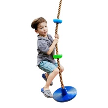 Kids Gym Equipment: Swing Seat with Platforms, Climbing Tree, and PE Rope Disc Swing