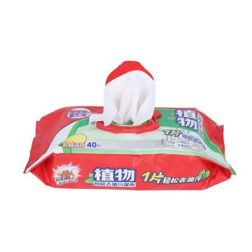 OEM Nonwoven Household Clean Kitchen Furniture เช็ดเปียก