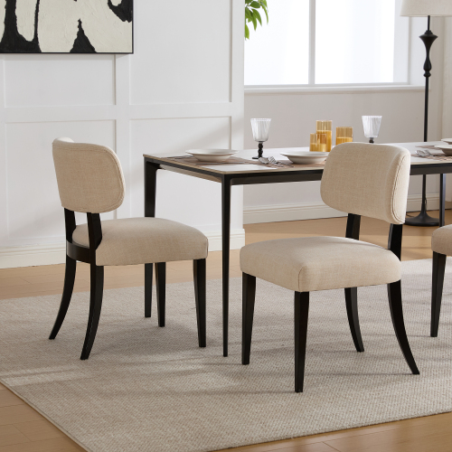 木製ダイニングチェア 2脚セット 1 Wooden Dining Chairs Set of 2 1