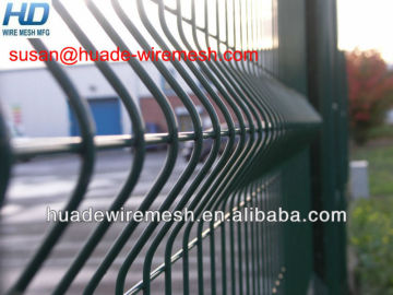 pvc coated fence post/mesh 50x200mm/2D and 3D fence