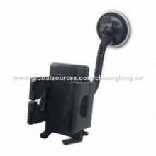 Car Windshield/Mount Holder for Mobile Phones, GPS and PDAs with Adjustable Clamp Arm