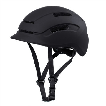 Diseño único mate negro bicicleta casco para hombre bicicleta