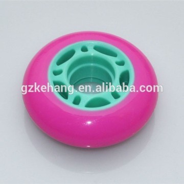 polyurethane inline skate wheels double roller skates