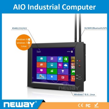 10.4 inch Linux windows touch embedded fanless PC AIO