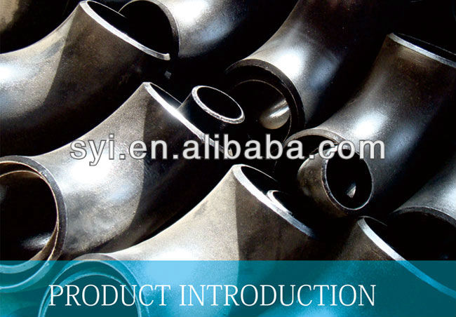 Welded steel pipe fitting connector fastener 90 deg elbow Carbon Steel Pipe Fitting