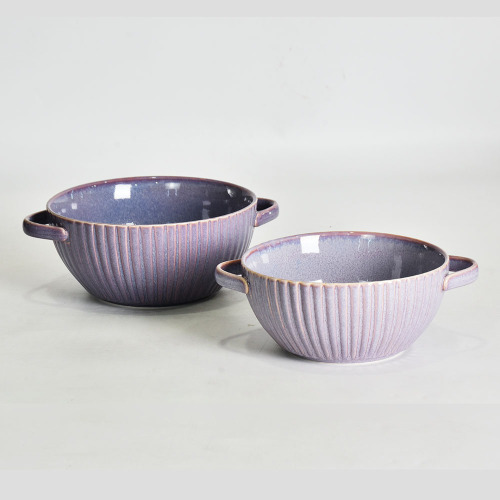 Amazon Embosed Table Ware Purple Stoneware Dintersets