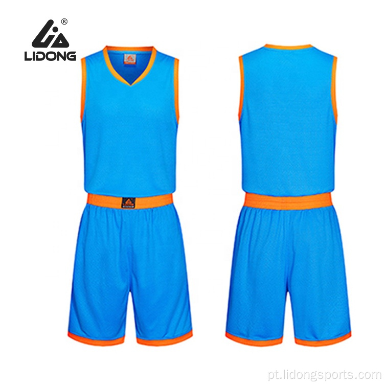 Uniforme de camisa de basquete juvenil personalizado