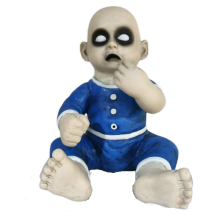 LED Blue Zombie Doll Foam Decoration for Halloween Party