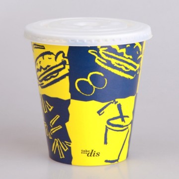 Milkshake Paper Cold Cup with Lid