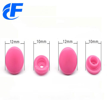 Four parts prong plastic snap button for kidswear