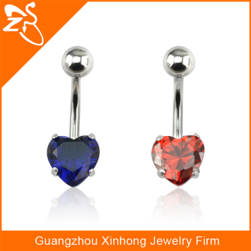 2016 custom 316 L steel zircone belly body jewelry