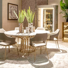 Elegant New Design Stainless Steel Dining Table